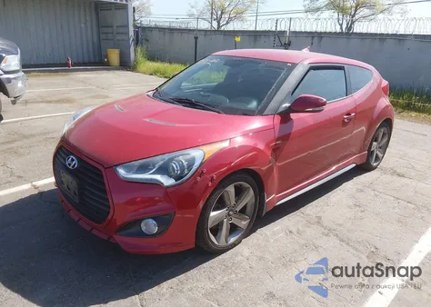 2013 Hyundai Veloster Turbo W/Black z USA, uszkodzony, nr VIN KMHTC6AE4DU178537
